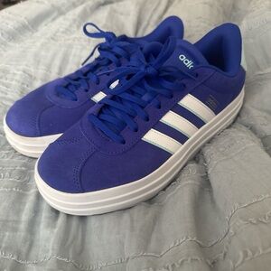 Adidas Royal Blue Trainers with White Accents